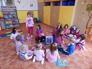 Návtěva prvňáčků ve školce